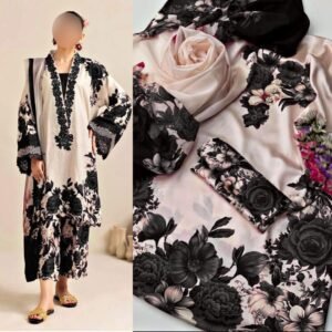 3pc  Shamooz Silk Fabric