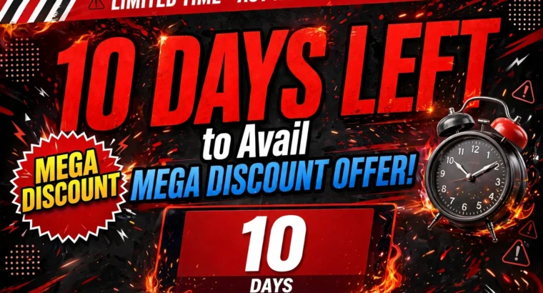 “AVAIL MEGA DISCOUNT OFFER ON ADMISSION & FREE WORKSHOP”! 100% FREE