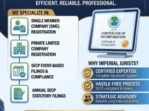 SECP Company Registration and Annual Compliance Filings | DHA Karachi