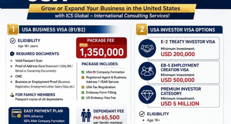 USA Business visa
