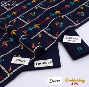 BAREEZE 2PC Embroidered LiNen ✨