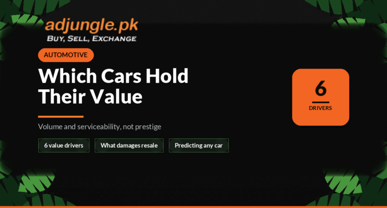Which Cars Hold Their Value Best in Pakistan (And Why)