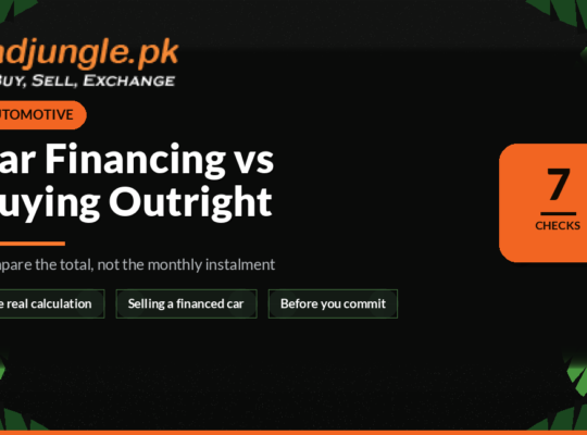 Car Financing vs Buying Outright in Pakistan: How to Compare Properly