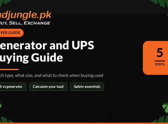 Generator and UPS Buying Guide for Pakistan (Sizing, Types and Used Checks)
