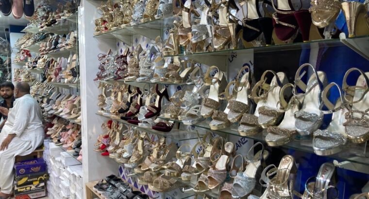 Running Shoes Shop For Sale in Liaquatabad – Golden Investment Opportunity