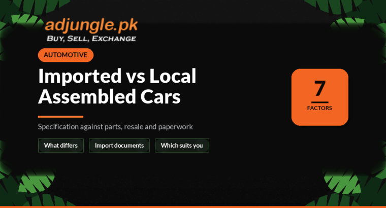 Imported vs Locally Assembled Cars in Pakistan: Which Should You Buy
