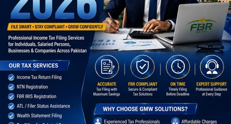 Income Tax Return Last Date 2026 Pakistan – File in August – GMW