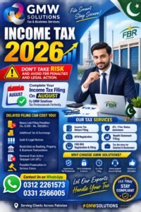 Income Tax Return Last Date 2026 Pakistan – File in August – GMW