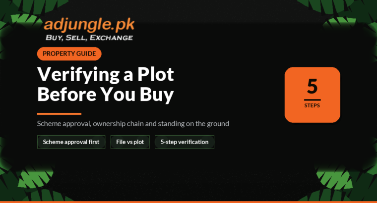 How to Verify a Plot Before Buying in Pakistan