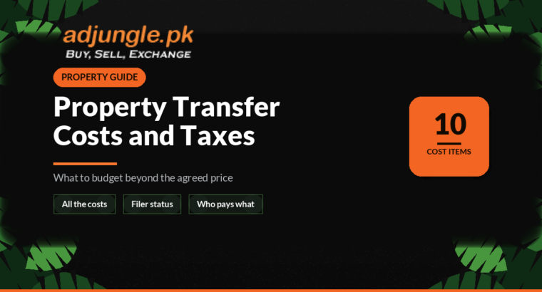 Property Transfer Costs and Taxes in Pakistan: What to Budget For