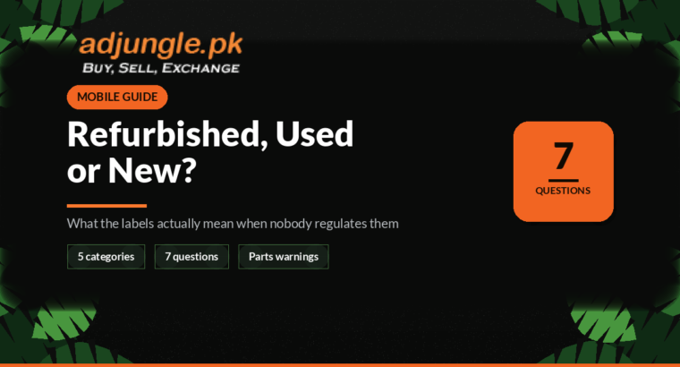 Refurbished, Used or New: Buying a Phone in Pakistan