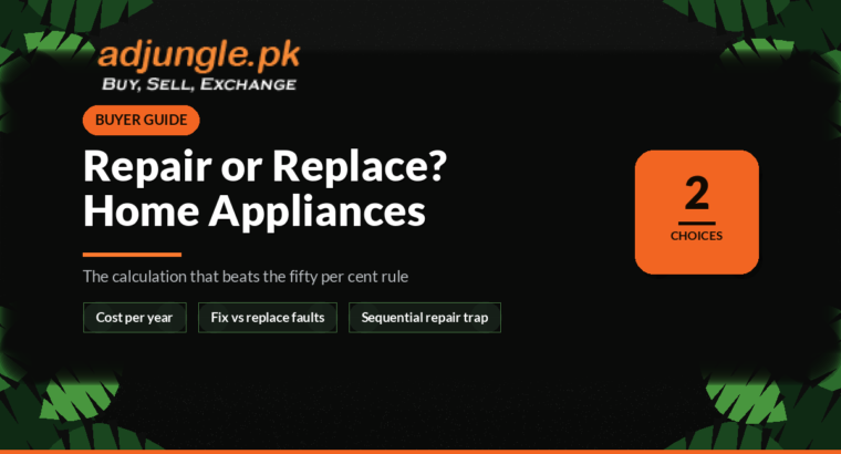 Repair or Replace? Making the Call on Home Appliances in Pakistan