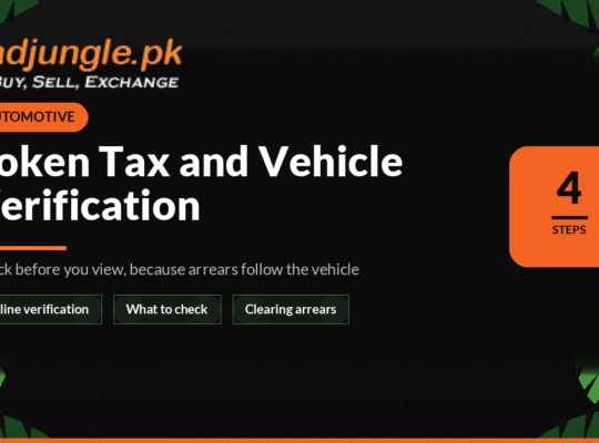 How to Check Token Tax and Verify a Vehicle Before Buying in Pakistan