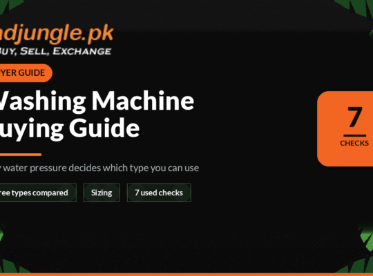 Washing Machine Buying Guide for Pakistan (Types, Sizing and Used Checks)
