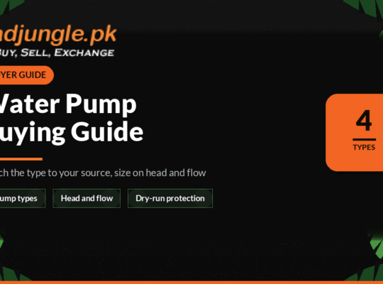 Water Pump Buying Guide for Pakistan (Types, Sizing and Installation)