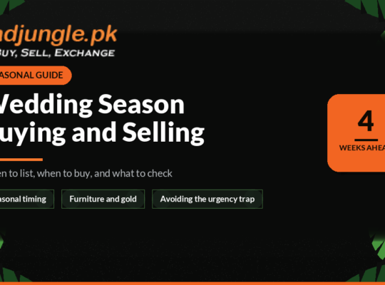 Wedding Season Buying and Selling Guide for Pakistan