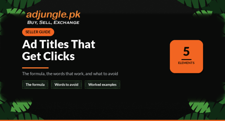 Writing Classified Ad Titles That Get Clicks (Formula and Examples)