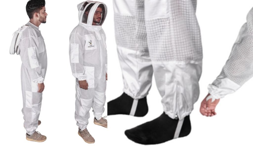 3 Layers Ultra Breeze Ventilated Beekeeping Bee Suit for Men with Veil - photo 4