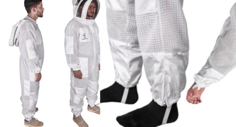 3 Layers Ultra Breeze Ventilated Beekeeping Bee Suit for Men with Veil