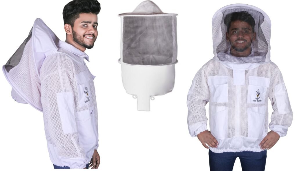 3-Layer Ultra Breeze Ventilated Beekeeping Jacket for Men with Veil - photo 3