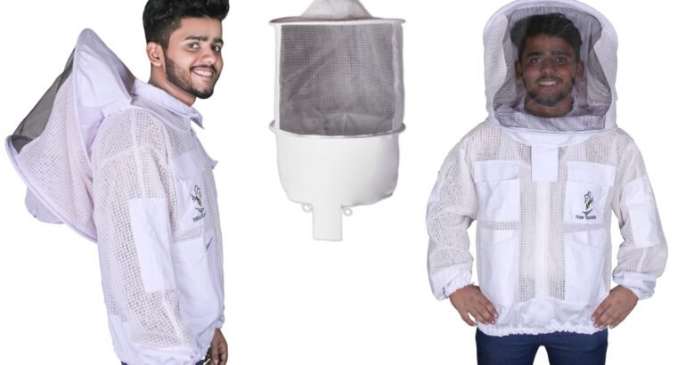 3-Layer Ultra Breeze Ventilated Beekeeping Jacket for Men with Veil