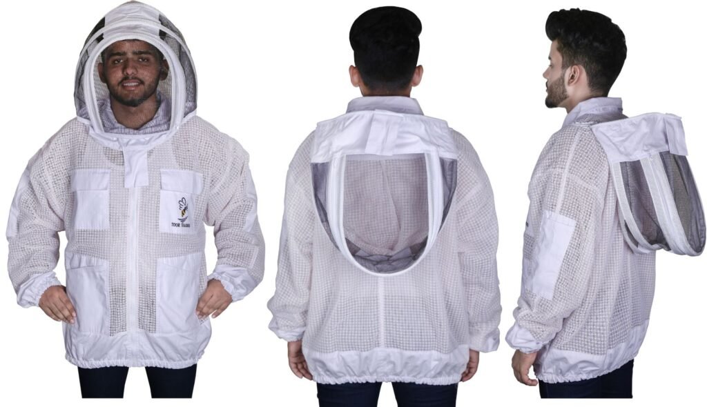 3-Layer Ultra Breeze Ventilated Beekeeping Jacket for Men with Veil - photo 4