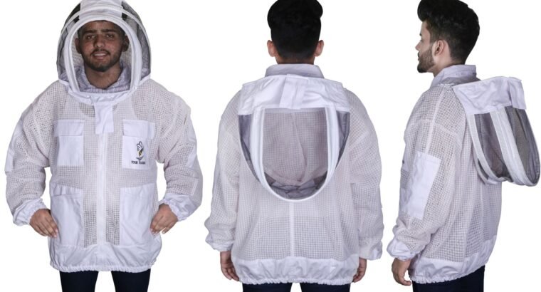 3-Layer Ultra Breeze Ventilated Beekeeping Jacket for Men with Veil