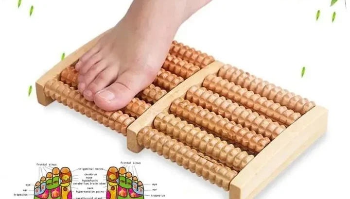 Wooden Foot Massager Roller | Relaxing Foot Massage Roller