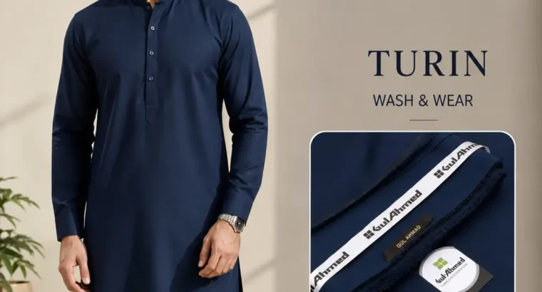 Men’s Unstitched Wash and Wear Plain Sui...