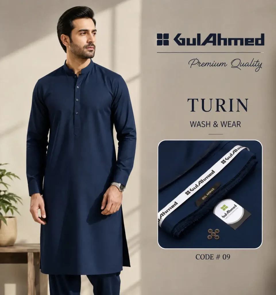 Men’s Unstitched Wash and Wear Plain Suit - photo 1