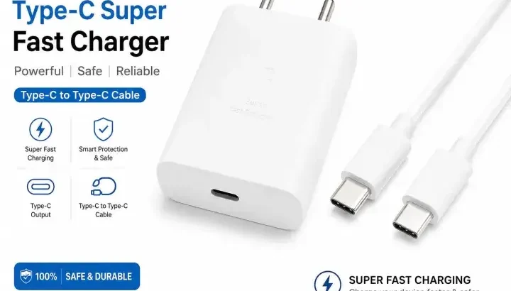 100% Original 45W Super Fast Charger USB-C PD Fast Charging Adapter