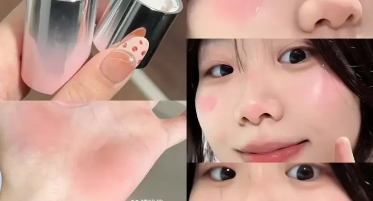 Korean Matte Blush Liquid Orange Low Saturation