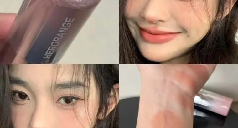 Korean Matte Blush Liquid Orange Low Saturation