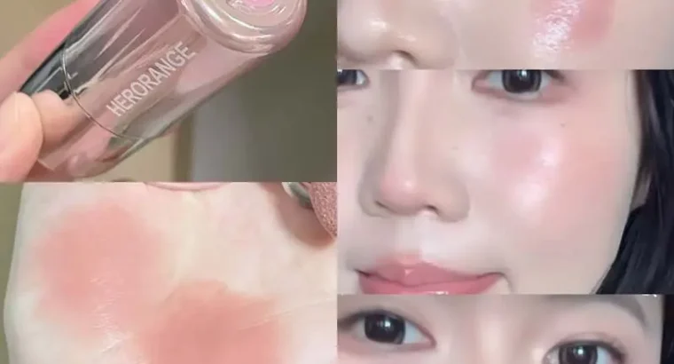 Korean Matte Blush Liquid Orange Low Saturation