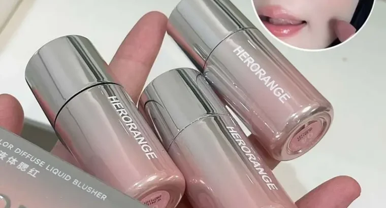 Korean Matte Blush Liquid Orange Low Saturation