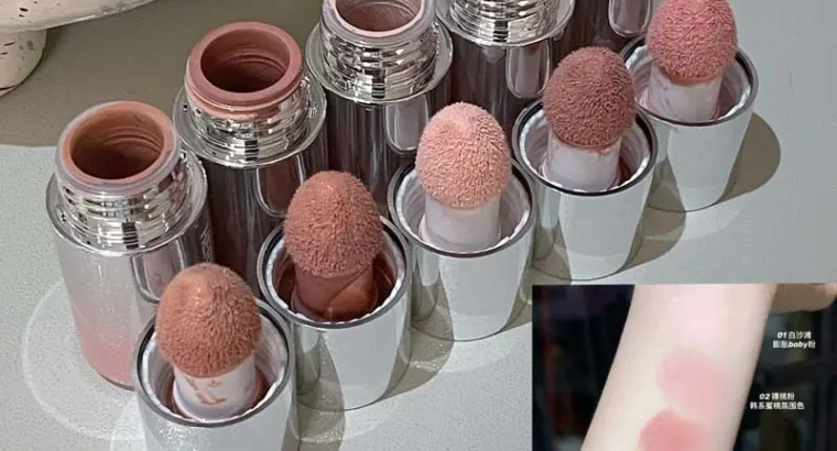 Korean Matte Blush Liquid Orange Low Saturation