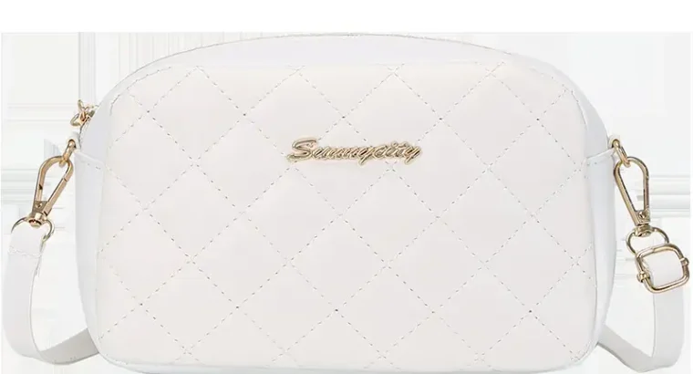 Red Quilted Crossbody Bag for Women