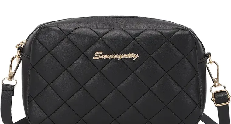 Red Quilted Crossbody Bag for Women