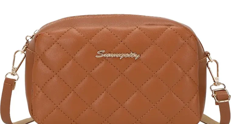 Red Quilted Crossbody Bag for Women