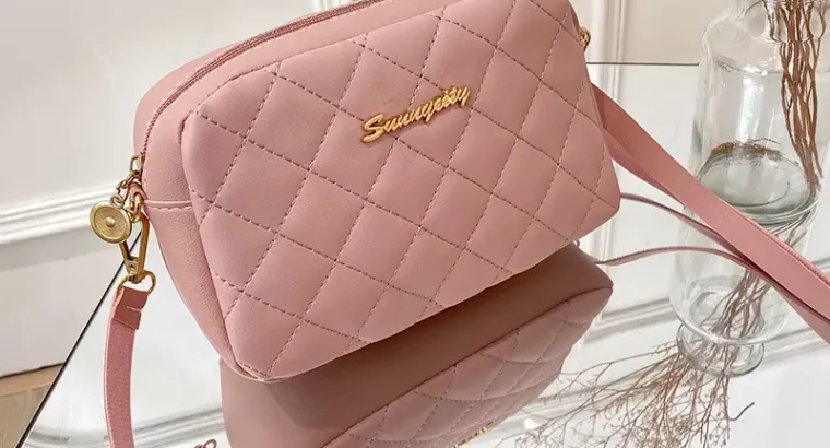 Red Quilted Crossbody Bag for Women