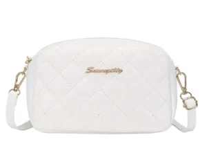 Red Quilted Crossbody Bag for Women