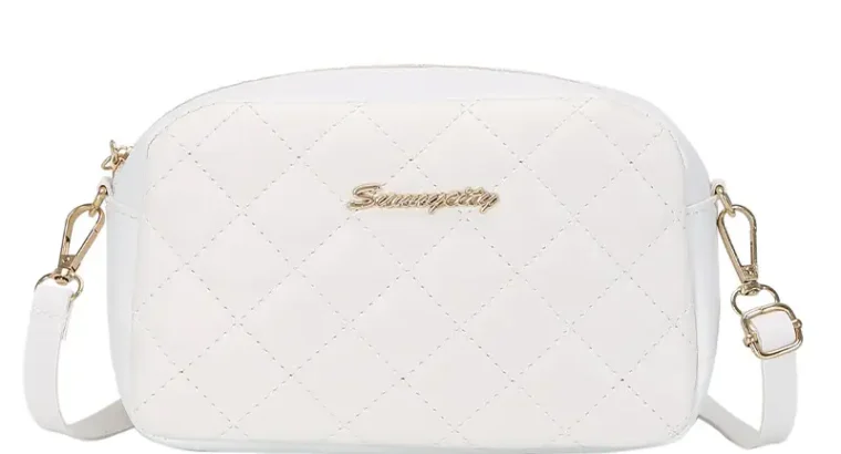 Red Quilted Crossbody Bag for Women