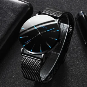 Fashion Blue Needle Men’s Watch Men’s Watch Quartz Watch