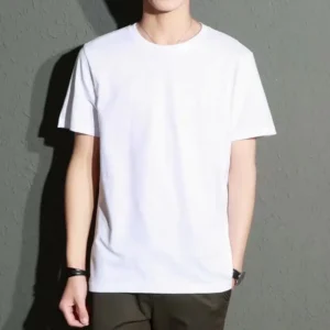 Men’s Black Slim Fit T-Shirt Summer Ultra Thin