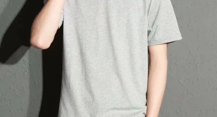 Men’s Black Slim Fit T-Shirt Summer Ultra Thin