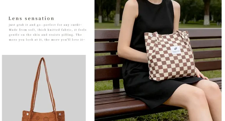 Women’s Double Strap Canvas Travel Bags Brown