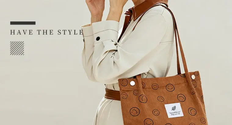 Women’s Double Strap Canvas Travel Bags Brown