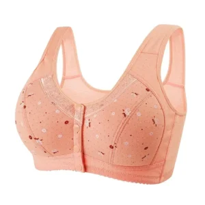 Wireless Cotton V-Shaped Bra for Women Plus Size