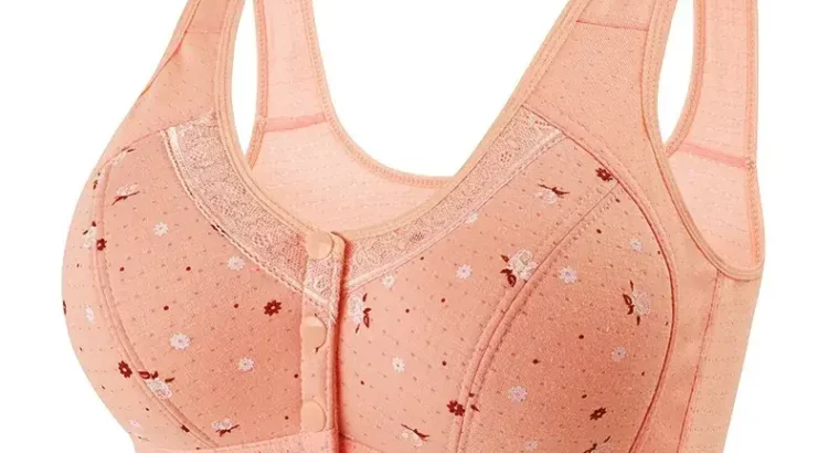Wireless Cotton V-Shaped Bra for Women Plus Size