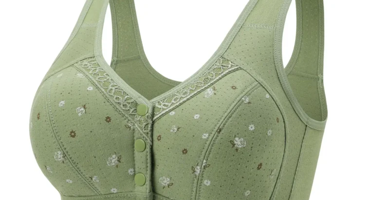 Wireless Cotton V-Shaped Bra for Women Plus Size